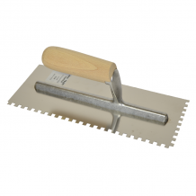 PTT Wooden Handle Stainless Steel Trowel 8mm R/H WDR8